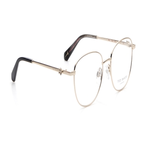 Image 2 of Gold Round Eyeglasses for Women from Ted Baker Available at Titan Eye+