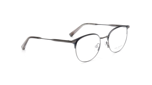 Image 2 of Black Clubmaster Eyeglasses for Men from Ted Baker Available at Titan Eye+