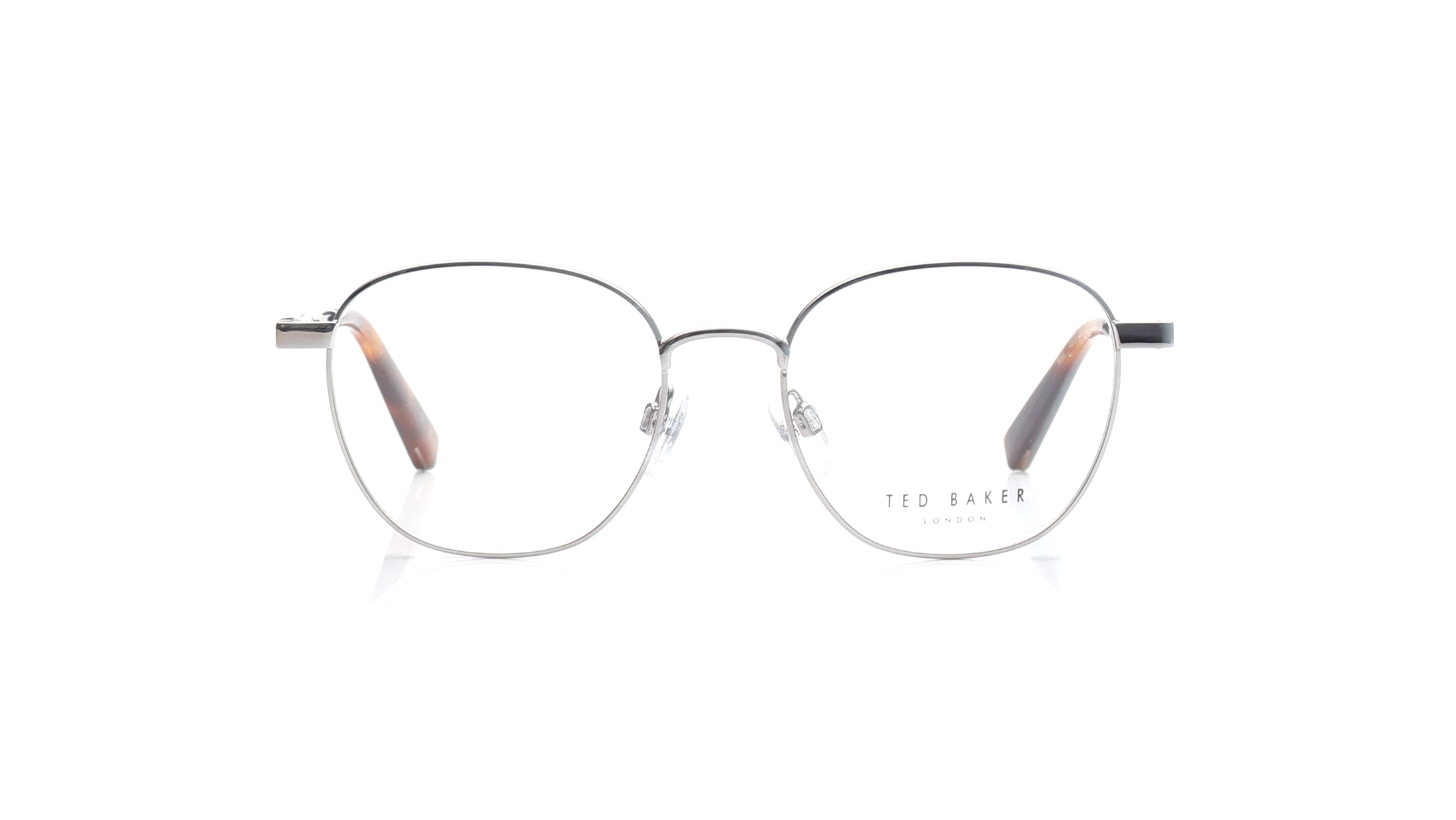 Image 1 of Silver Round Eyeglasses for Men from Ted Baker Available at Titan Eye+