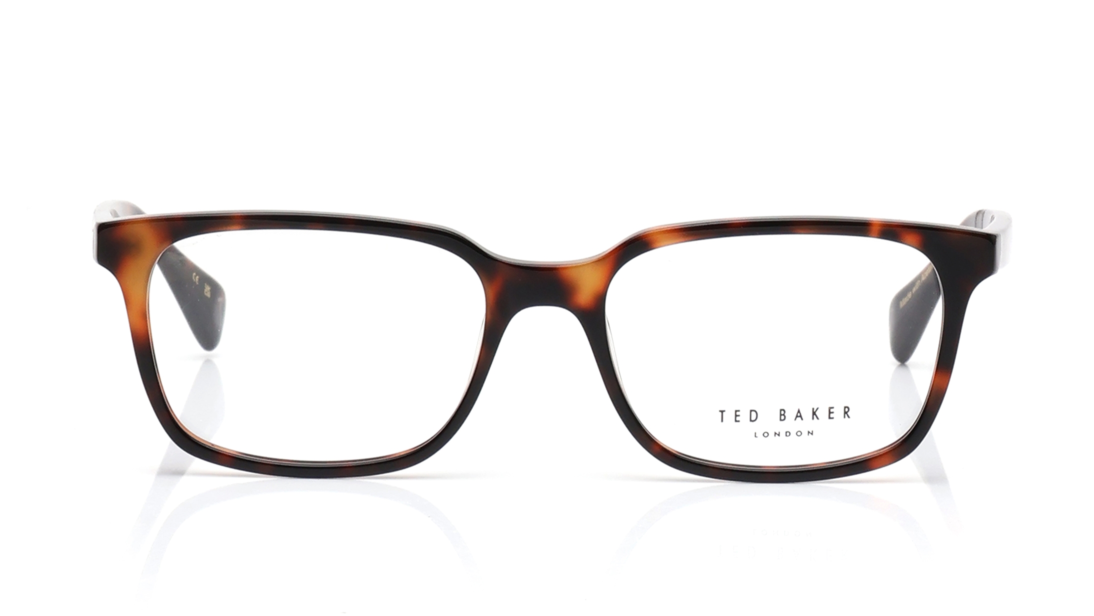 Image 1 of Brown Rectangle Eyeglasses for Men from Ted Baker Available at Titan Eye+