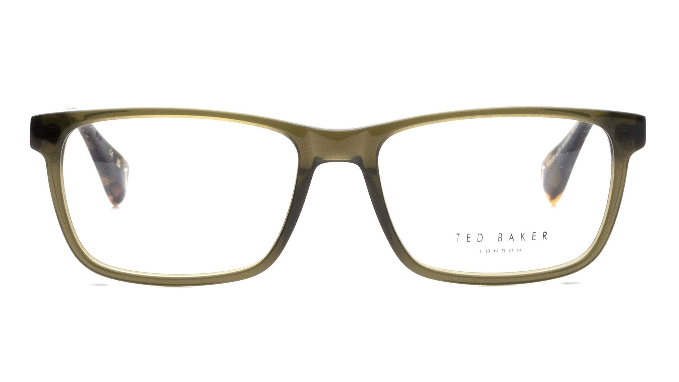 Image 1 of Brown Rectangle Eyeglasses for Men from Ted Baker Available at Titan Eye+