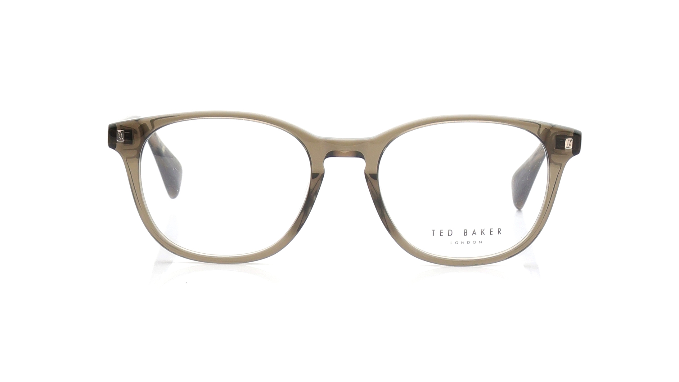 Image 1 of Brown Square Eyeglasses for Men from Ted Baker Available at Titan Eye+