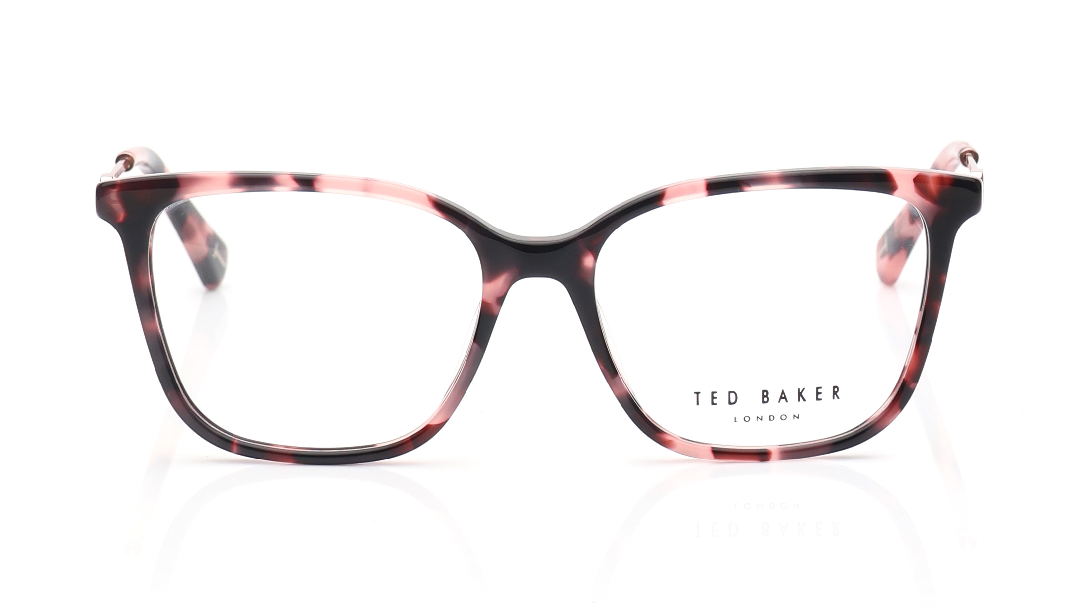 Image 1 of Pink Square Eyeglasses for Women from Ted Baker Available at Titan Eye+