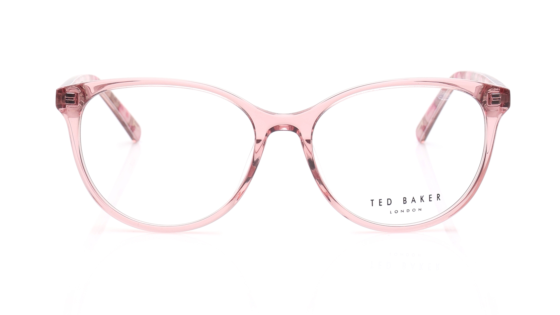 Image 1 of Pink Round Eyeglasses for Women from Ted Baker Available at Titan Eye+