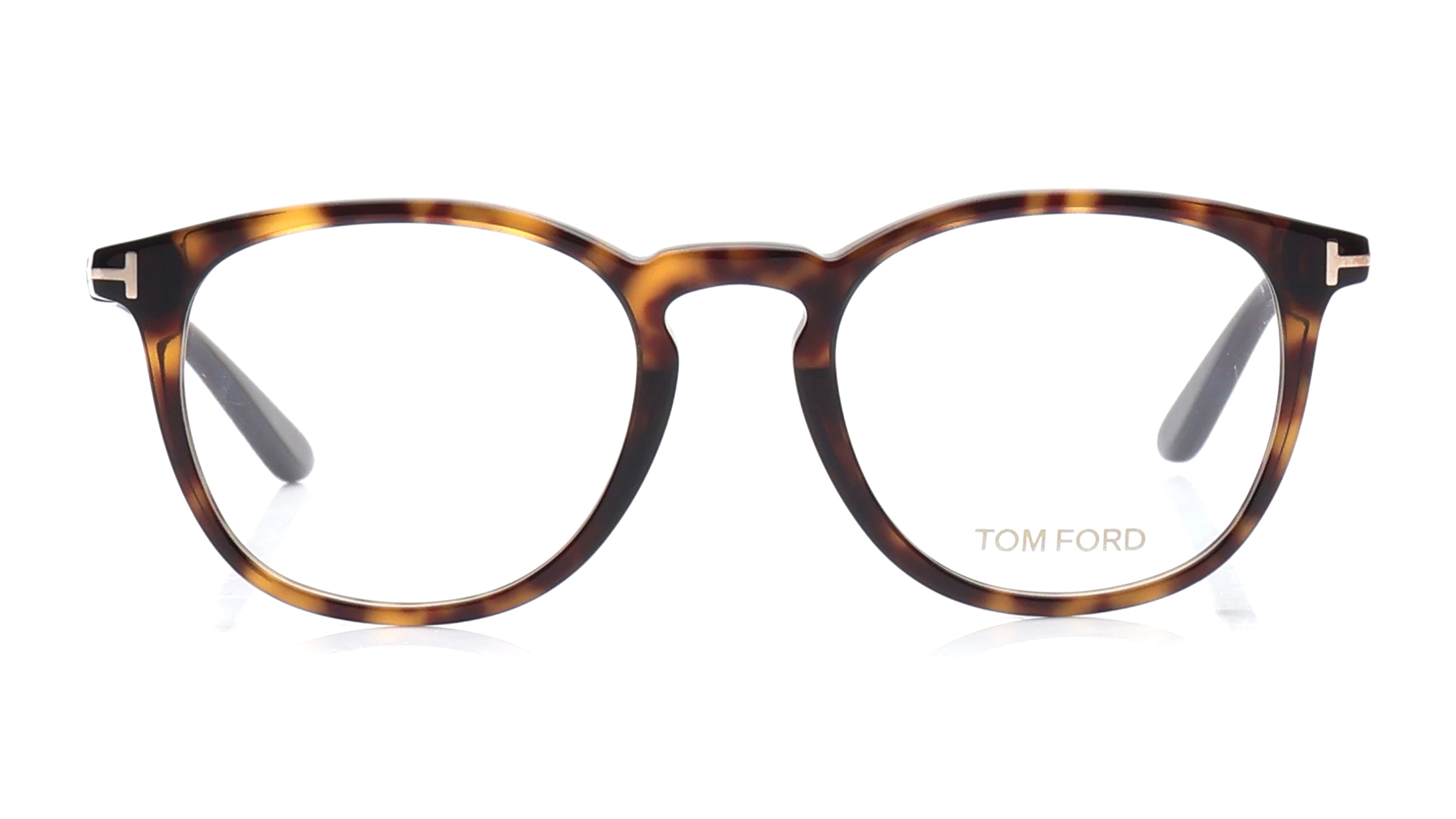 Image 1 of Brown Round Eyeglasses for Men And Women from Tom Ford Available at Titan Eye+