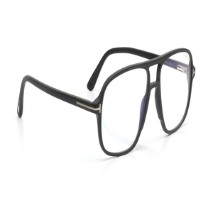 Image 2 of Black Navigator Eyeglasses for Men from Tom Ford Available at Titan Eye+