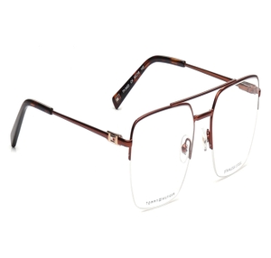 Image 2 of Brown Navigator Eyeglasses for Men from Tommy Hilfiger Available at Titan Eye+