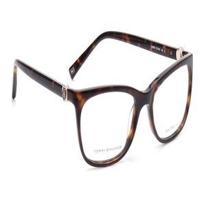Image 2 of Havana Rectangle Eyeglasses for Women from Tommy Hilfiger Available at Titan Eye+
