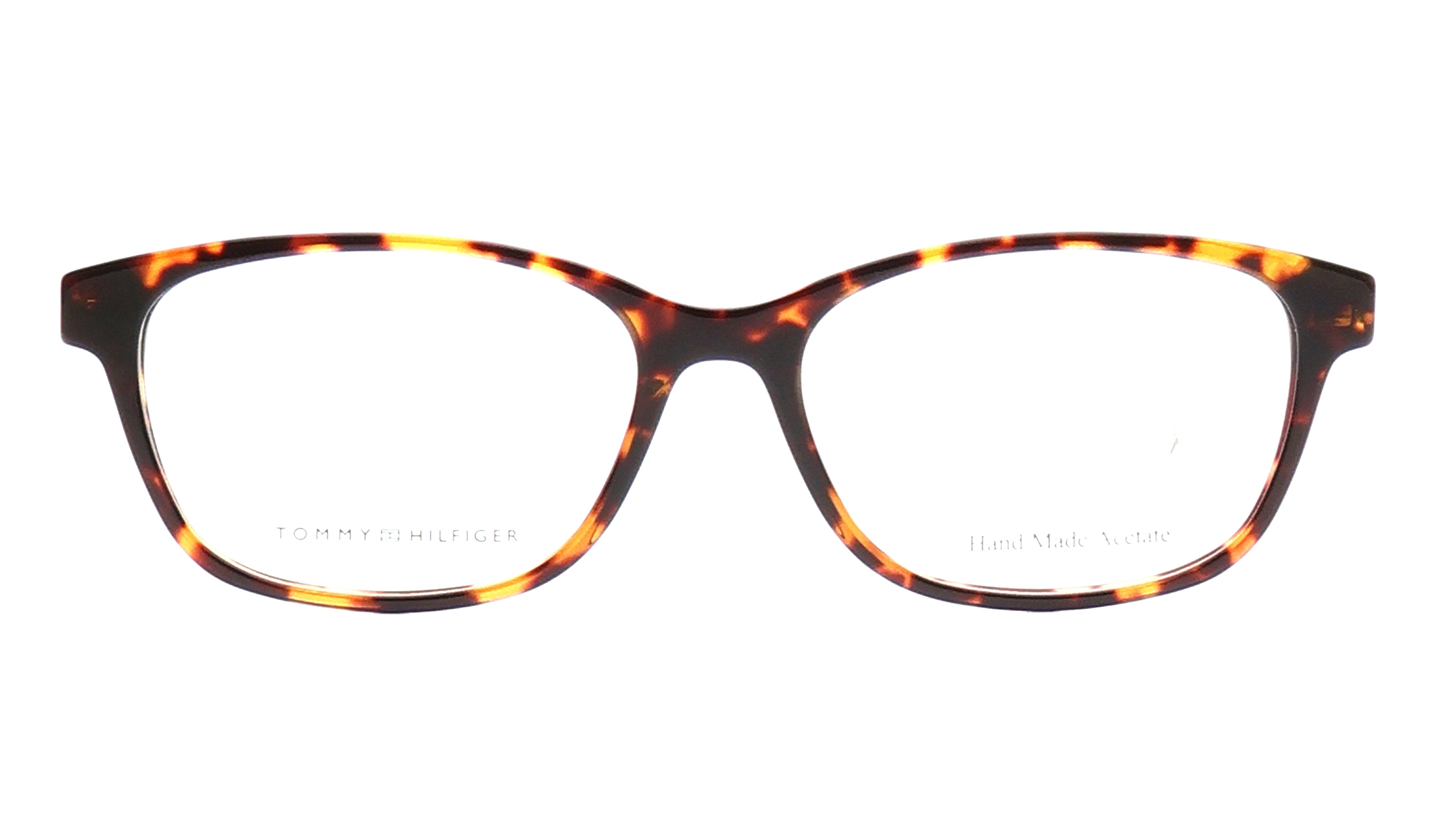 Image 1 of Havana Rectangle Eyeglasses for Women from Tommy Hilfiger Available at Titan Eye+