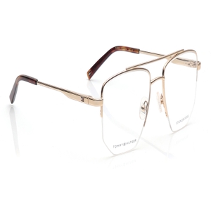 Image 2 of Gold Navigator Eyeglasses for Men from Tommy Hilfiger Available at Titan Eye+