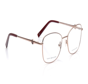 Image 2 of Rose Gold Oval Eyeglasses for Women from Tommy Hilfiger Available at Titan Eye+