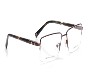 Image 2 of Brown Rectangle Eyeglasses for Men from Tommy Hilfiger Available at Titan Eye+