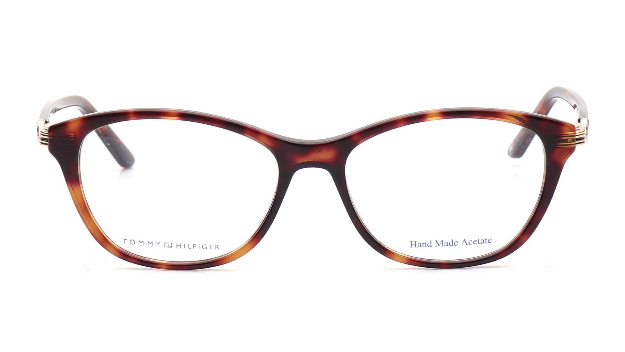 Image 1 of Brown Oval Eyeglasses for Women from Tommy Hilfiger Available at Titan Eye+