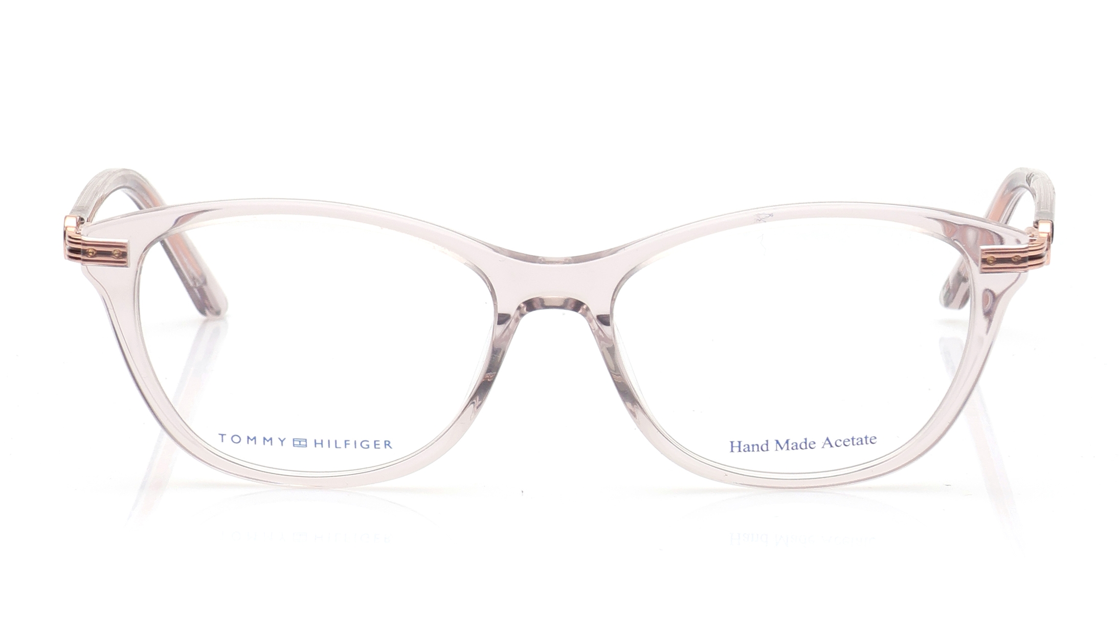 Image 1 of Brown Oval Eyeglasses for Women from Tommy Hilfiger Available at Titan Eye+