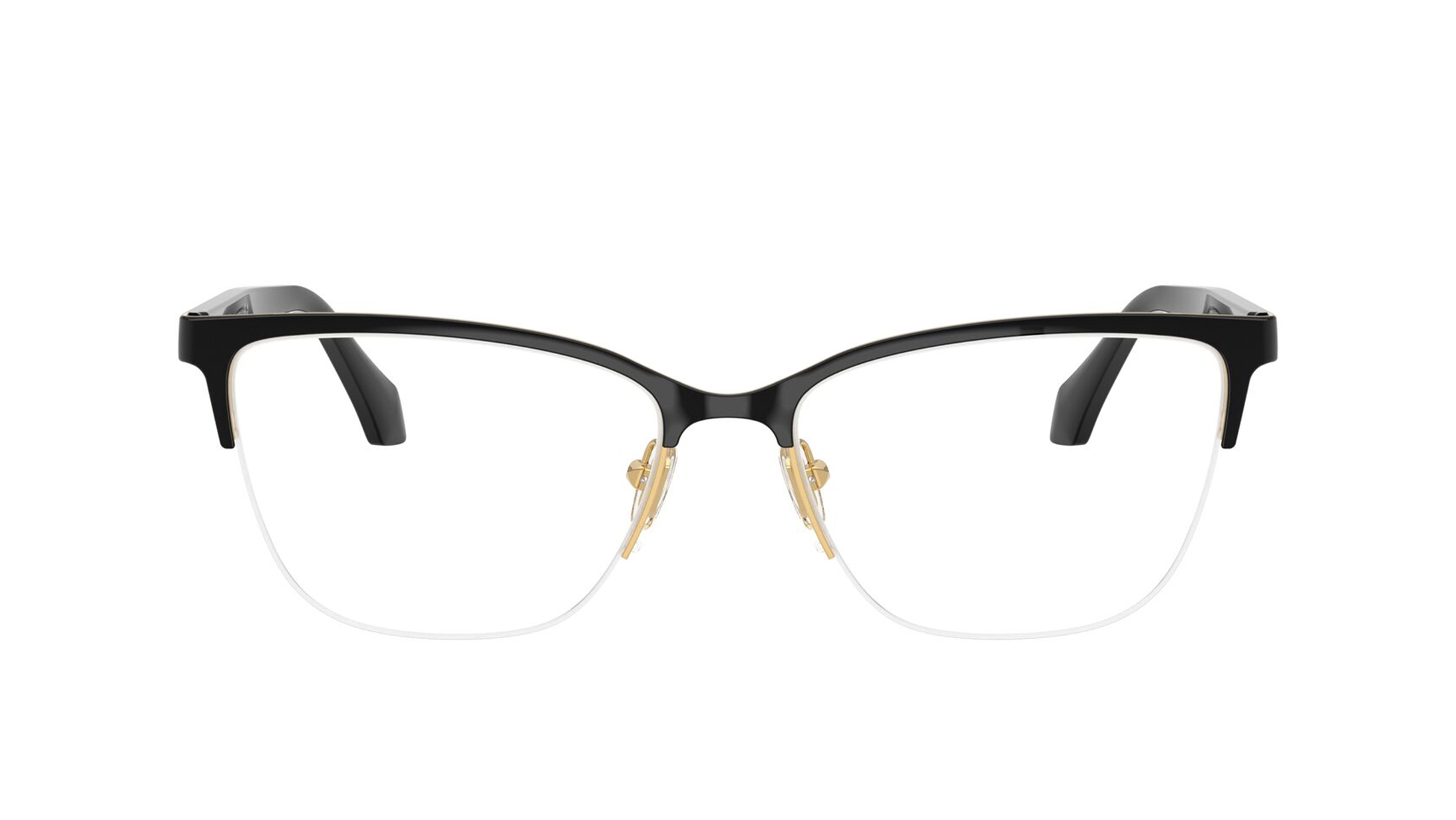 Image 1 of Black CatEye Eyeglasses for Women from Versace Available at Titan Eye+