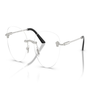 Image 2 of Silver Round Eyeglasses for Women from Versace Available at Titan Eye+