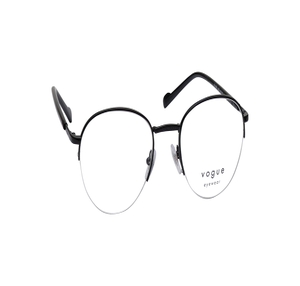 Image 2 of Black Round Eyeglasses for Men from Vogue Eyewear Available at Titan Eye+