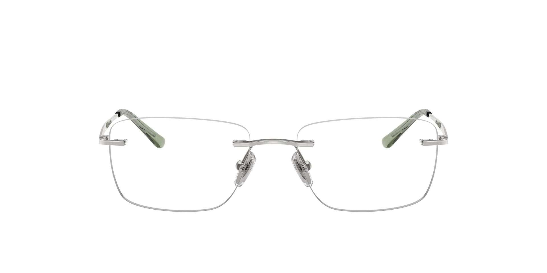Image 1 of Silver Pillow Eyeglasses for Women from Vogue Eyewear Available at Titan Eye+