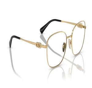 Image 2 of Gold Square Eyeglasses for Women from Vogue Eyewear Available at Titan Eye+