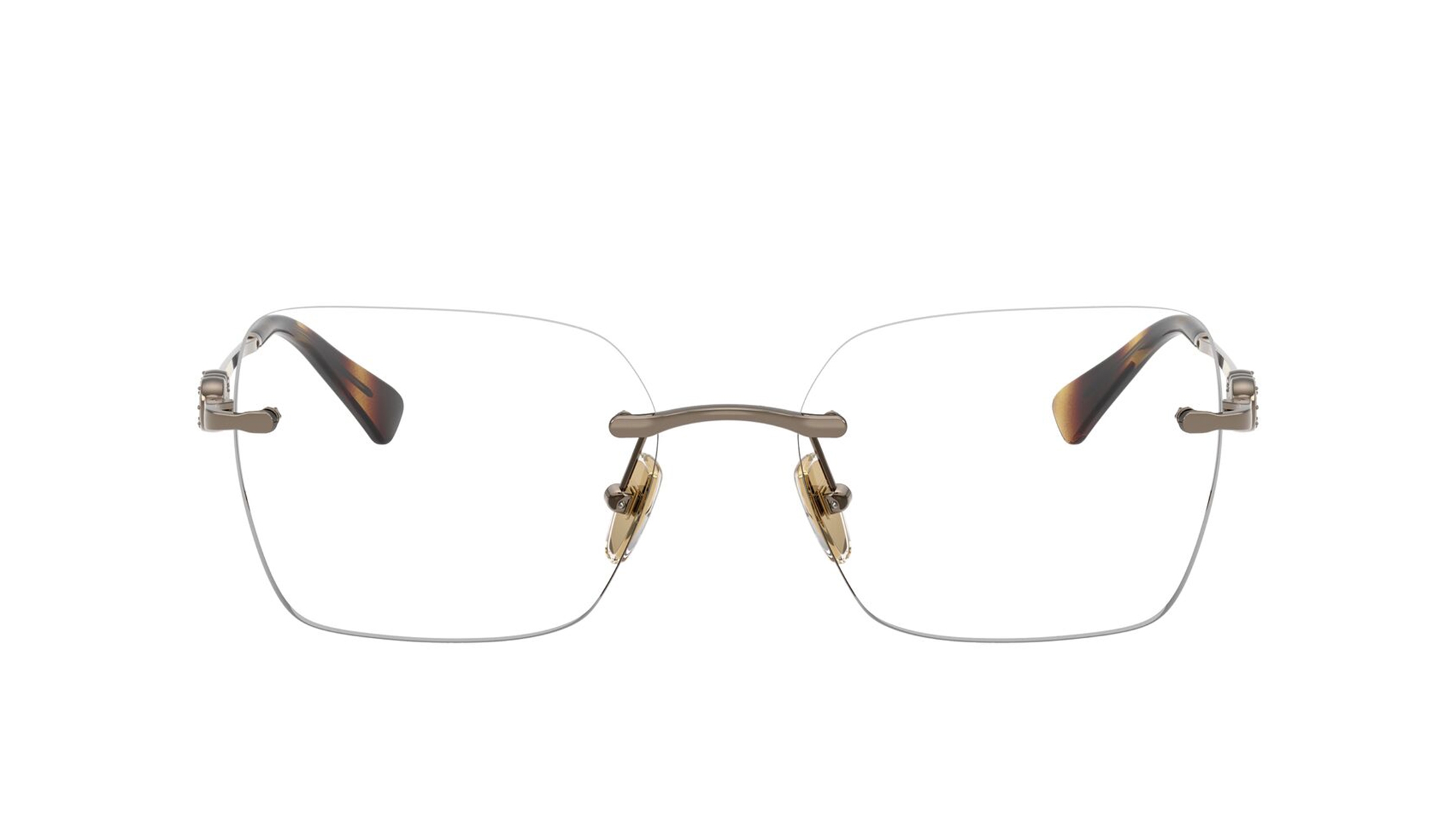 Image 1 of Brown Square Eyeglasses for Women from Vogue Eyewear Available at Titan Eye+