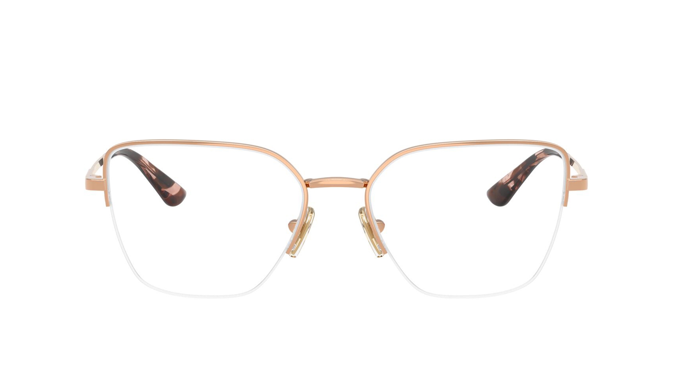 Image 1 of Copper Geometric Eyeglasses for Women from Vogue Eyewear Available at Titan Eye+