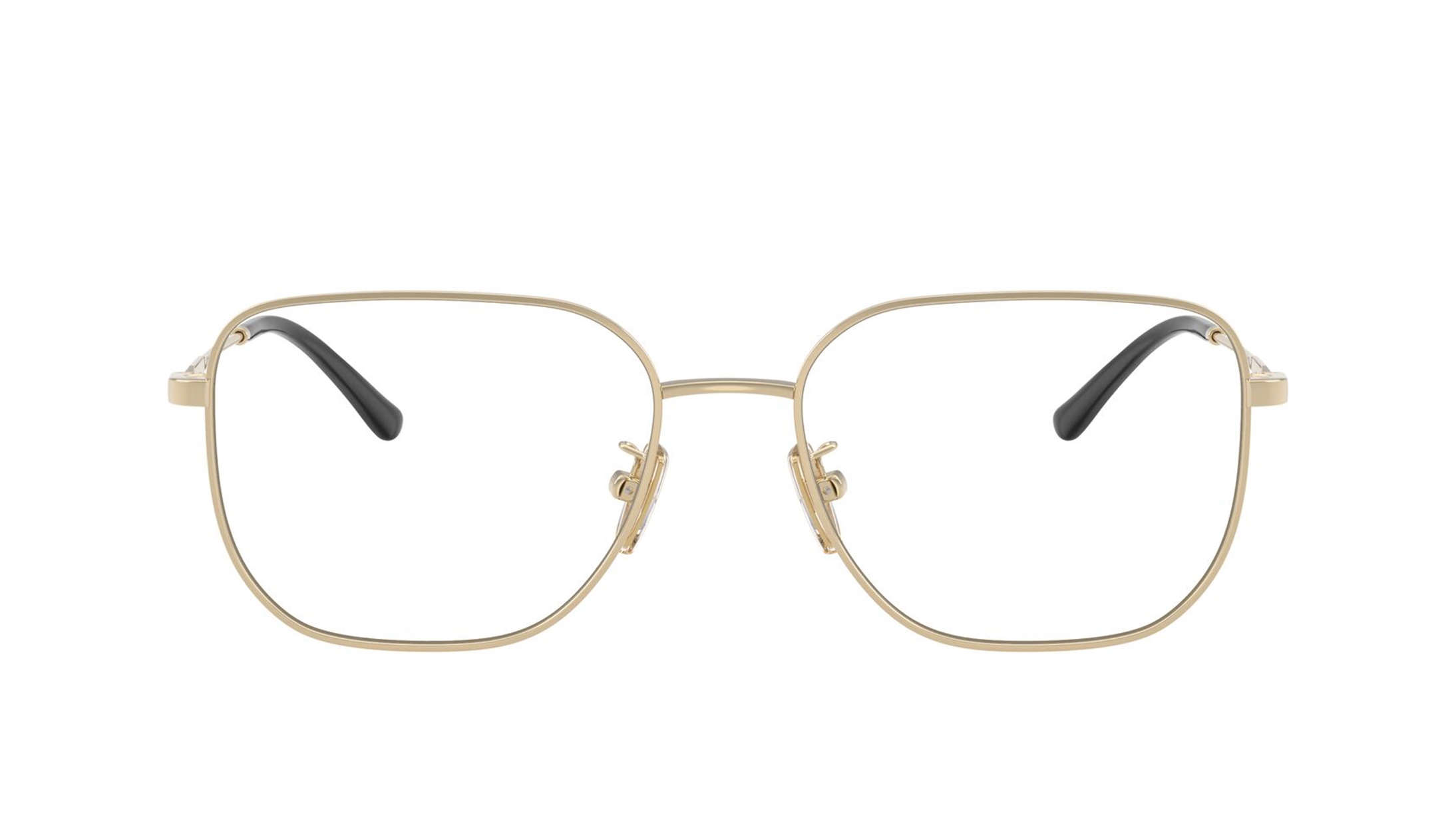 Image 1 of Gold Square Eyeglasses for Women from Vogue Eyewear Available at Titan Eye+