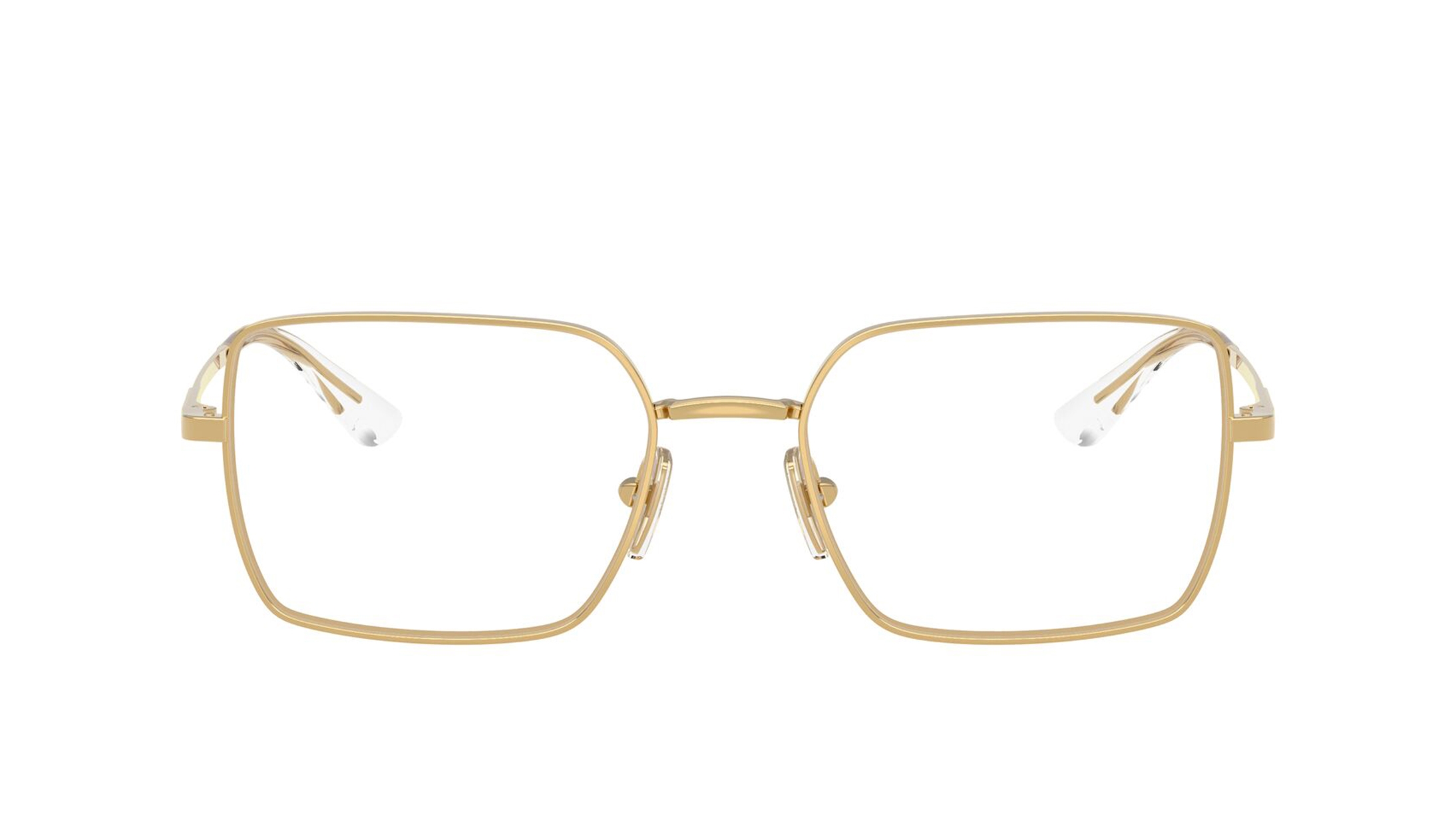 Image 1 of Gold Rectangle Eyeglasses for Women from Vogue Eyewear Available at Titan Eye+