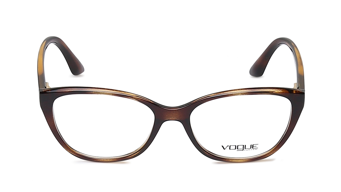 Image 1 of Brown CatEye Eyeglasses for Women from Vogue Eyewear Available at Titan Eye+
