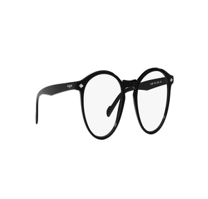Image 2 of Black Round Eyeglasses for Men from Vogue Eyewear Available at Titan Eye+