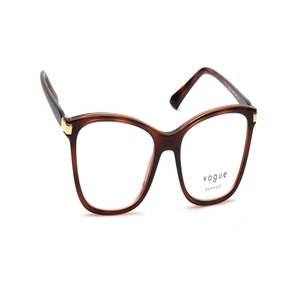 Image 2 of Brown Rectangle Eyeglasses for Women from Vogue Eyewear Available at Titan Eye+