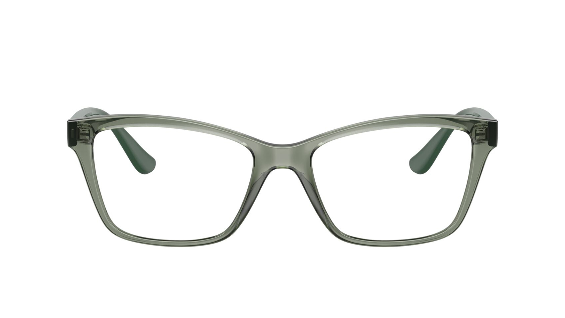 Image 1 of Green Pillow Eyeglasses for Women from Vogue Eyewear Available at Titan Eye+