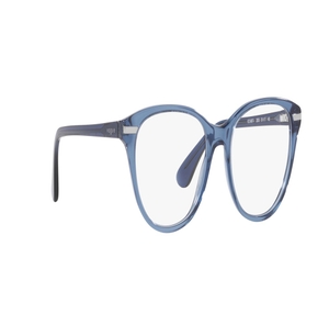 Image 2 of Blue Oval Eyeglasses for Women from Vogue Eyewear Available at Titan Eye+