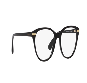 Image 2 of Black Oval Eyeglasses for Women from Vogue Eyewear Available at Titan Eye+