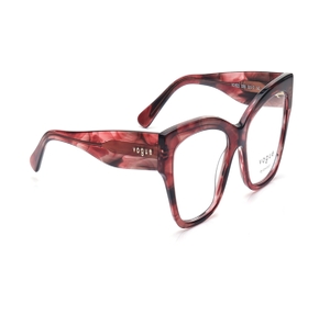 Image 2 of Maroon Rectangle Eyeglasses for Women from Vogue Eyewear Available at Titan Eye+