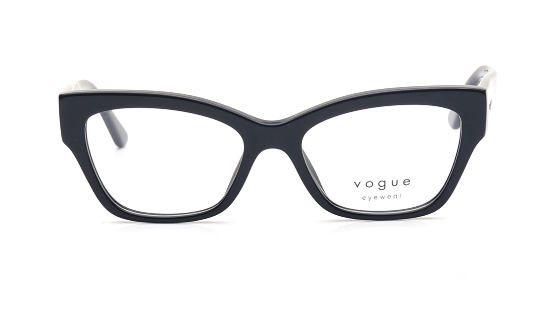 Image 1 of Black CatEye Eyeglasses for Women from Vogue Eyewear Available at Titan Eye+