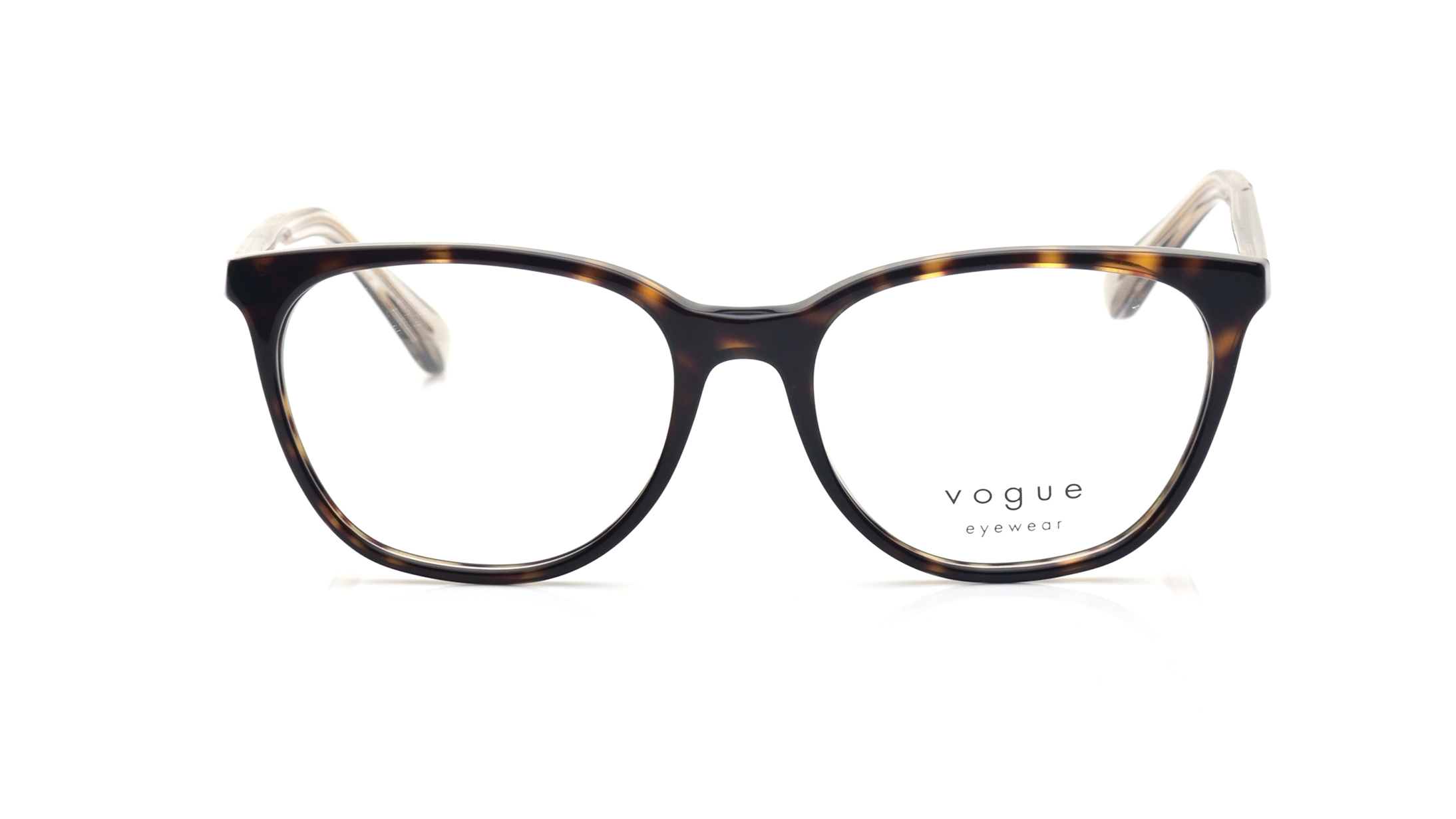 Image 1 of Brown Wayfarer Eyeglasses for Women from Vogue Eyewear Available at Titan Eye+