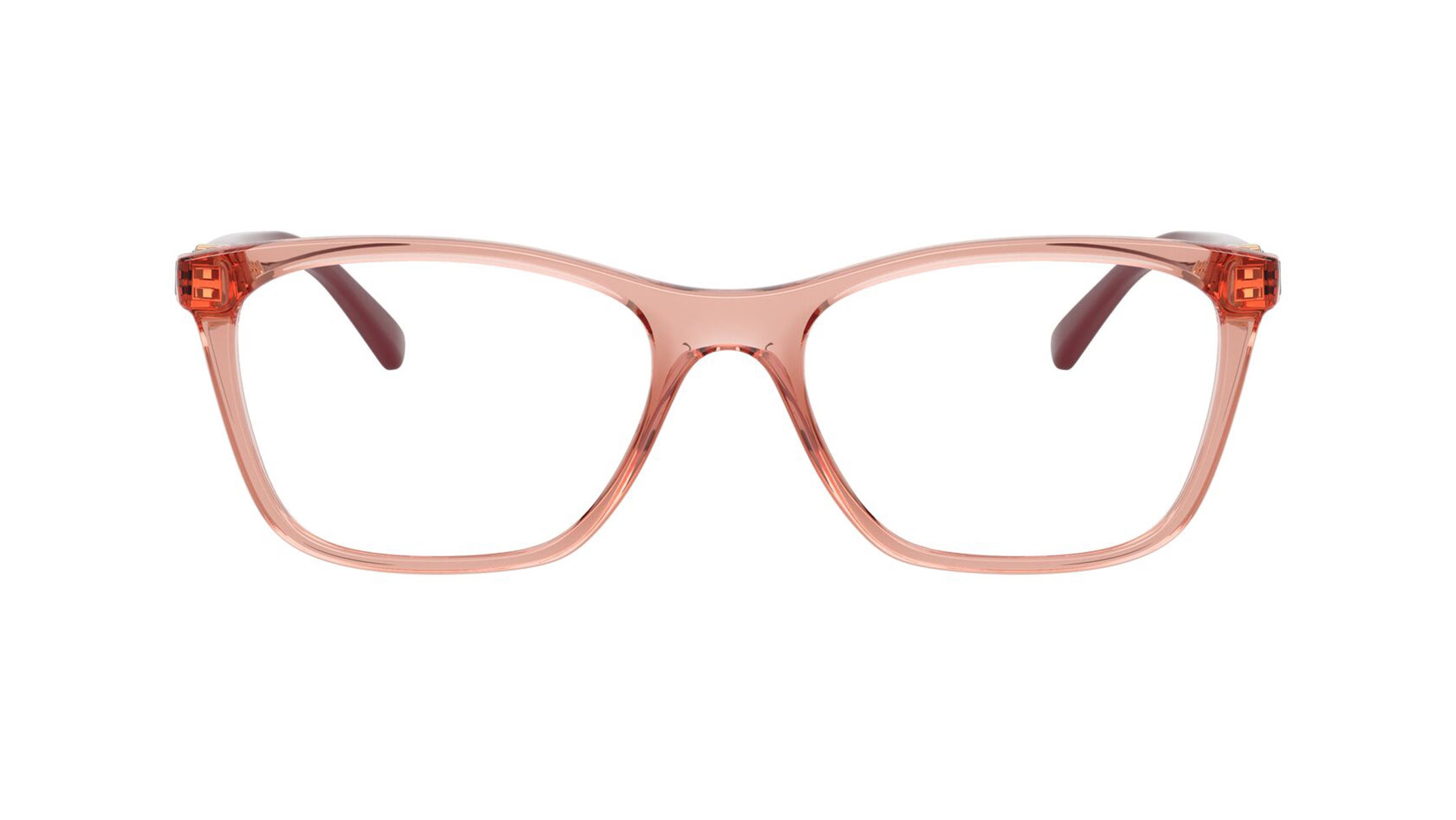 Image 1 of Peach Rectangle Eyeglasses for Women from Vogue Eyewear Available at Titan Eye+