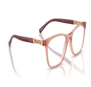 Image 2 of Peach Rectangle Eyeglasses for Women from Vogue Eyewear Available at Titan Eye+