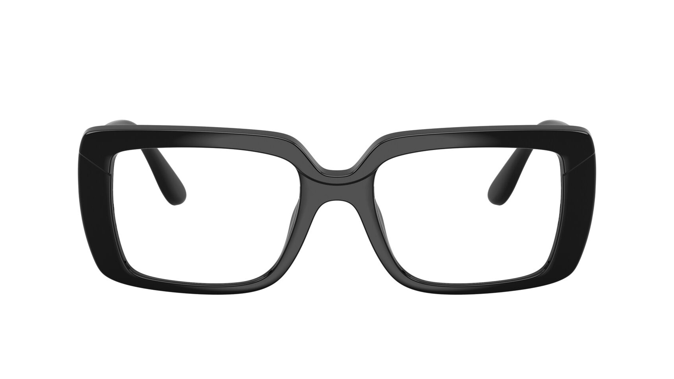 Image 1 of Black Rectangle Eyeglasses for Women from Vogue Eyewear Available at Titan Eye+