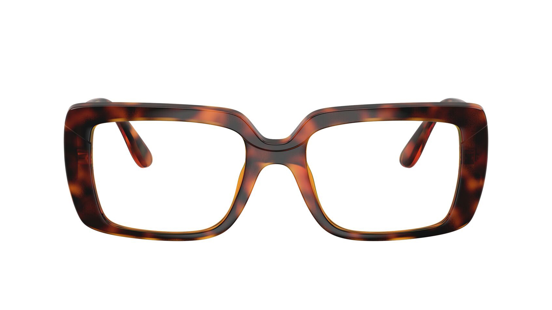 Image 1 of Havana Rectangle Eyeglasses for Women from Vogue Eyewear Available at Titan Eye+