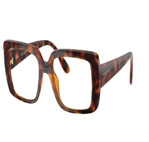 Image 2 of Havana Rectangle Eyeglasses for Women from Vogue Eyewear Available at Titan Eye+