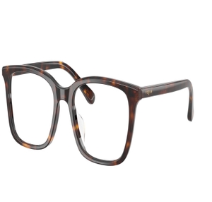 Image 2 of Havana Rectangle Eyeglasses for Women from Vogue Eyewear Available at Titan Eye+