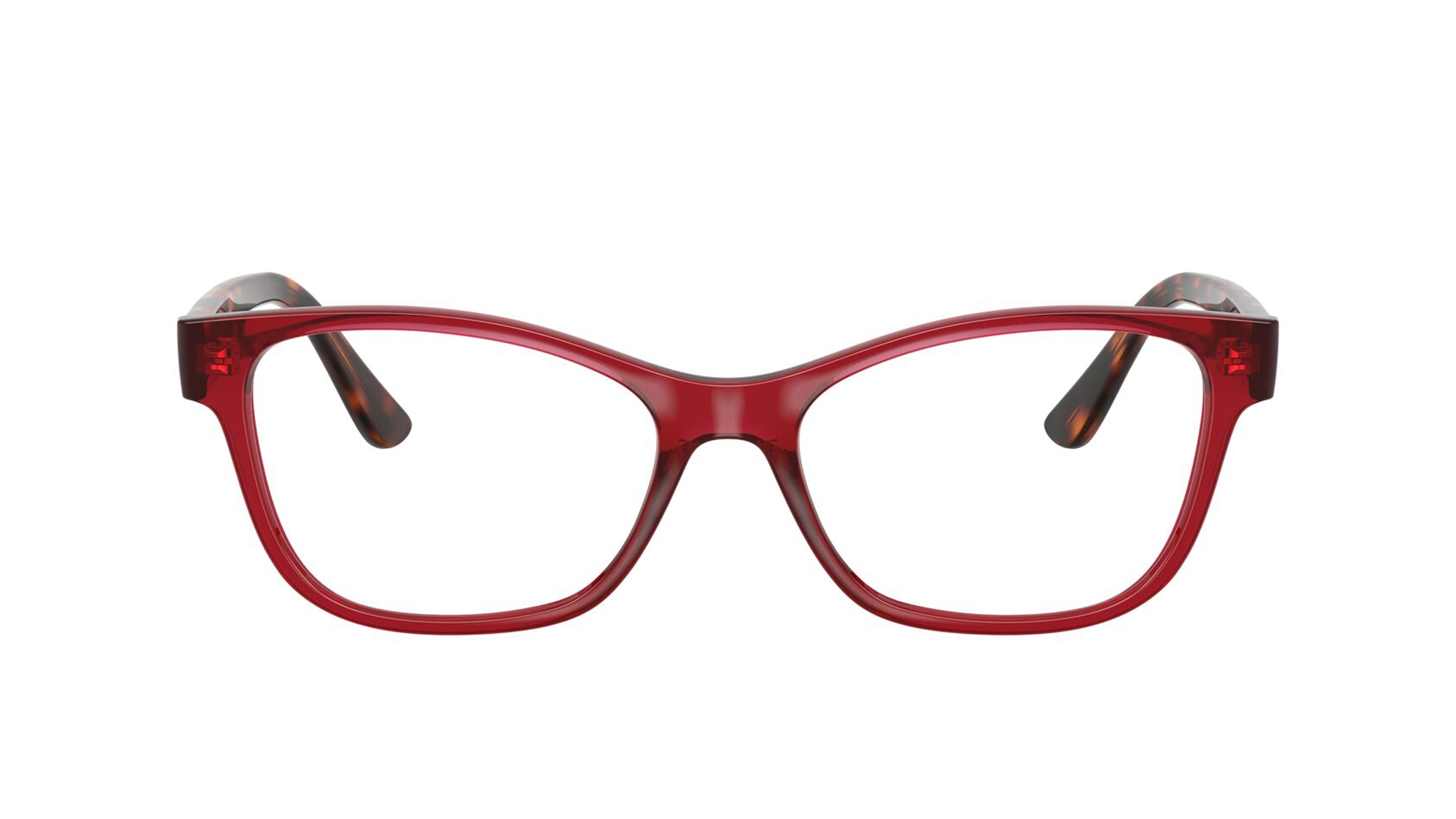 Image 1 of Red Rectangle Eyeglasses for Women from Vogue Eyewear Available at Titan Eye+
