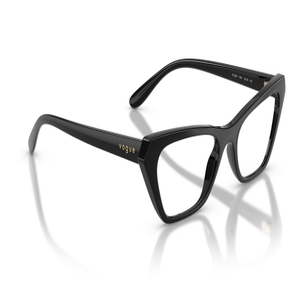 Image 2 of Black CatEye Eyeglasses for Women from Vogue Eyewear Available at Titan Eye+