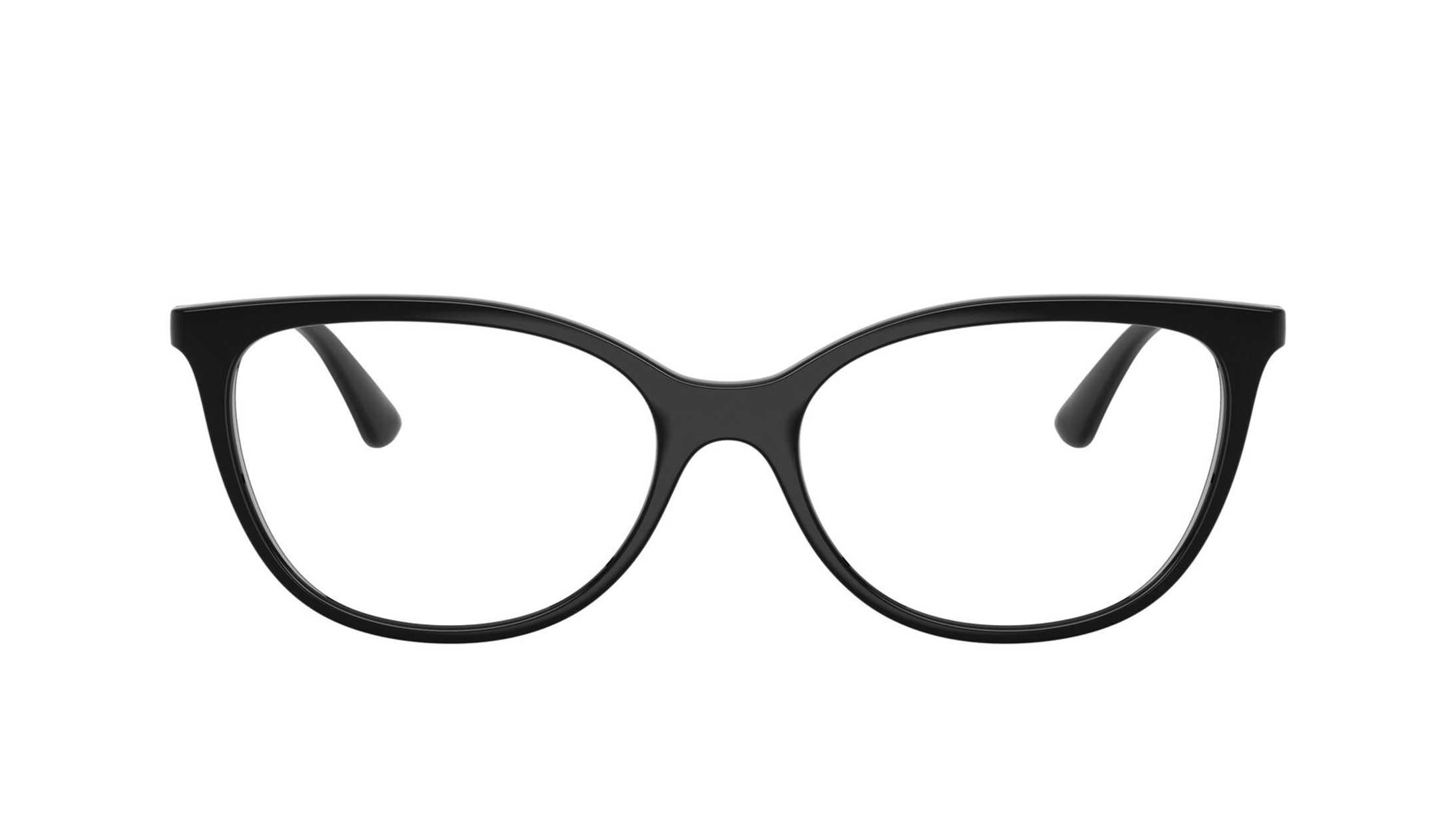Image 1 of Black Oval Eyeglasses for Women from Vogue Eyewear Available at Titan Eye+