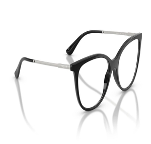 Image 2 of Black Oval Eyeglasses for Women from Vogue Eyewear Available at Titan Eye+