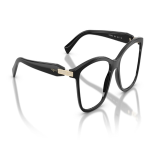 Image 2 of Black Pillow Eyeglasses for Women from Vogue Eyewear Available at Titan Eye+