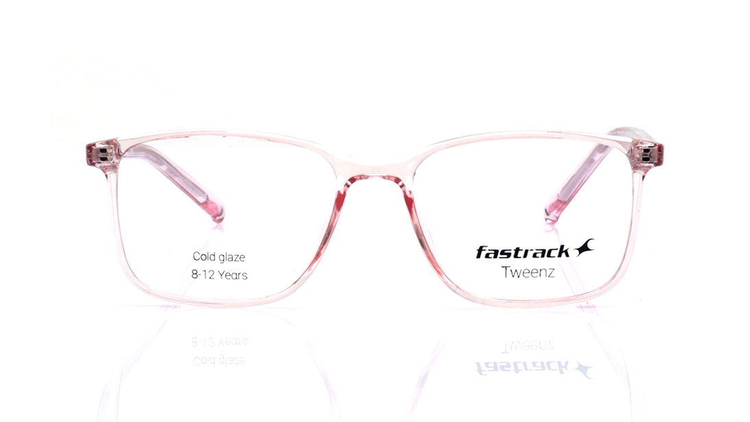 Image 1 of Pink Rectangle Eyeglasses for Men and Women from Fastrack Available at Titan Eye+