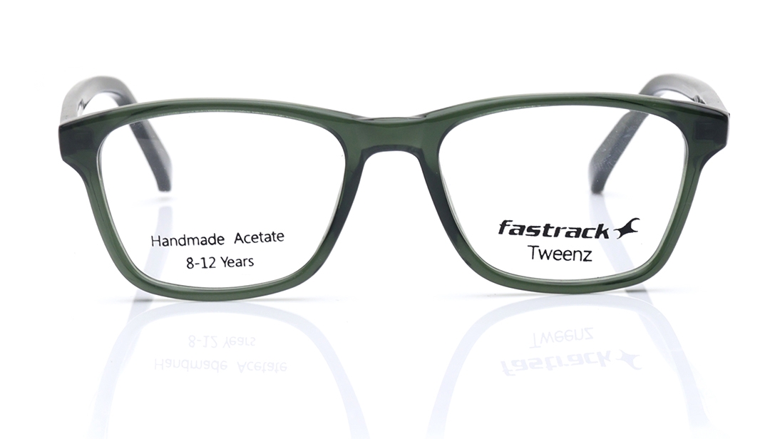 Image 1 of Green Rectangle Eyeglasses for Kids from Fastrack Available at Titan Eye+