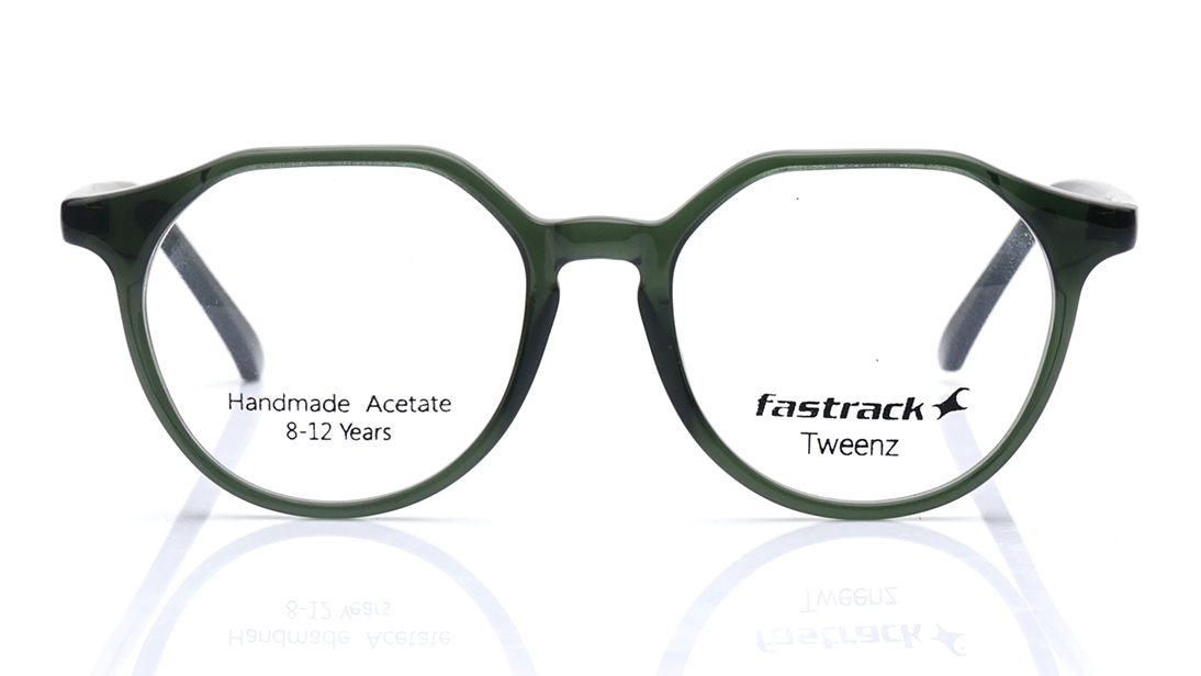 Image 1 of Green Round Eyeglasses for Kids from Fastrack Available at Titan Eye+